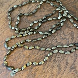 Loulou de la Falaise long gold necklace . Excellent condition. 44”